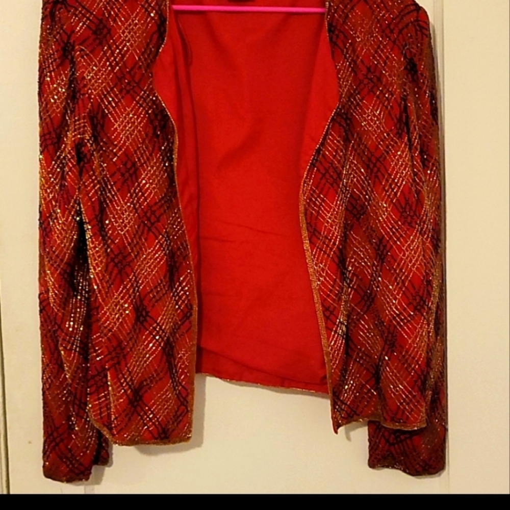 90s beaded bolero beaded jacket